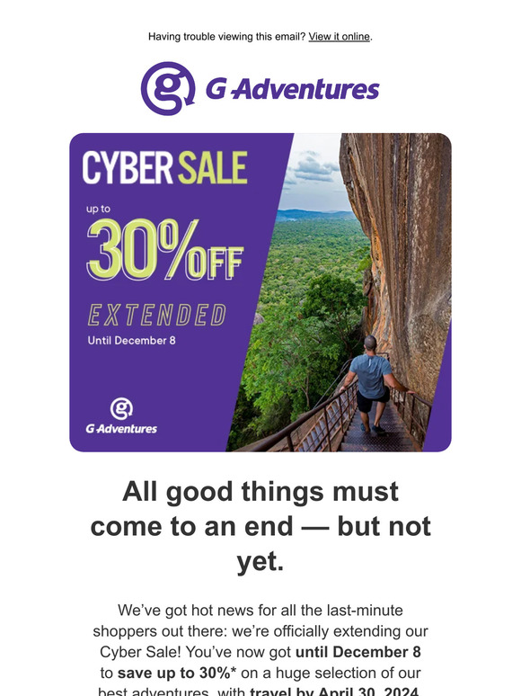 Big news: Cyber Sale is extended!