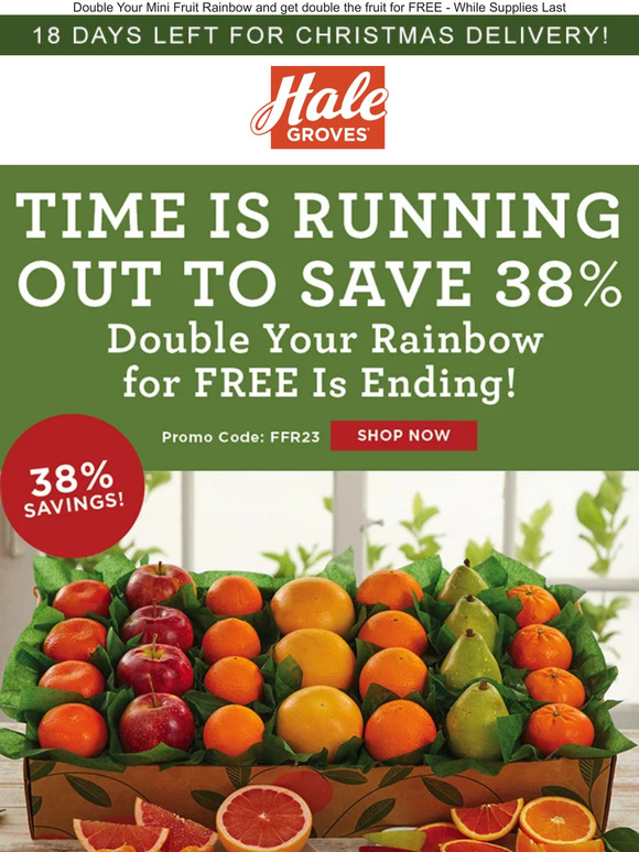 Save 38% Ends Tonight - Time iS Running out to Double Your Rainbow for FREE!