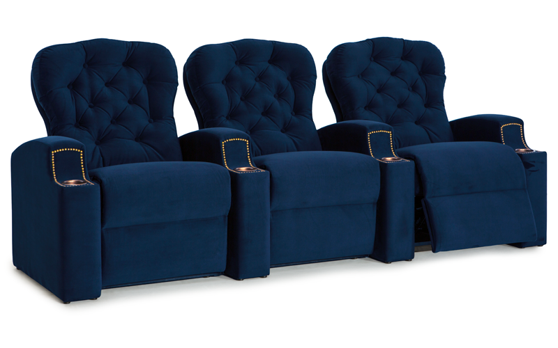 Blue Home Theater Seating