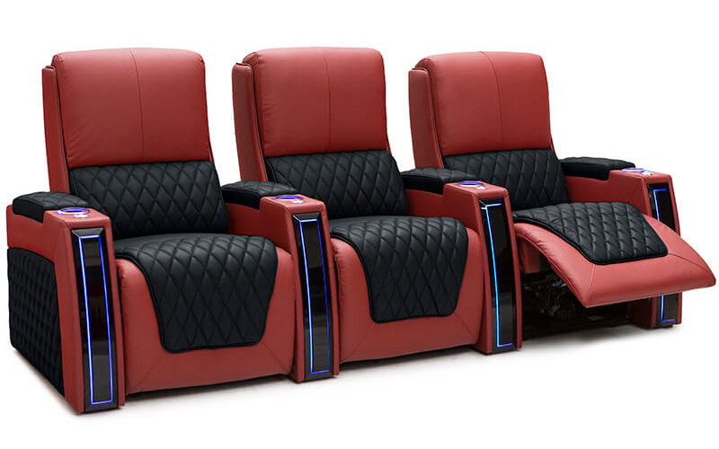 Red & Black Home Theater Seating