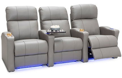 Gray Home Theater Seating