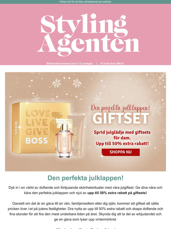 Upp till 50% extra rabatt på giftsets!✨