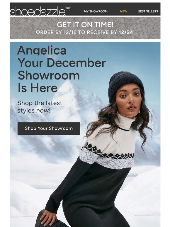 Angelica, Your New December Showroom Is Ready!