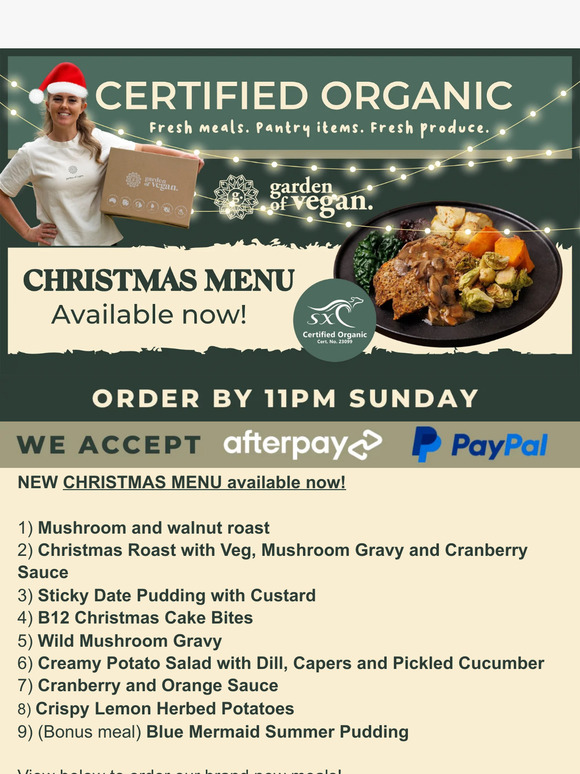 Garden of Vegan , NEW MENU! Available now!!! Milled