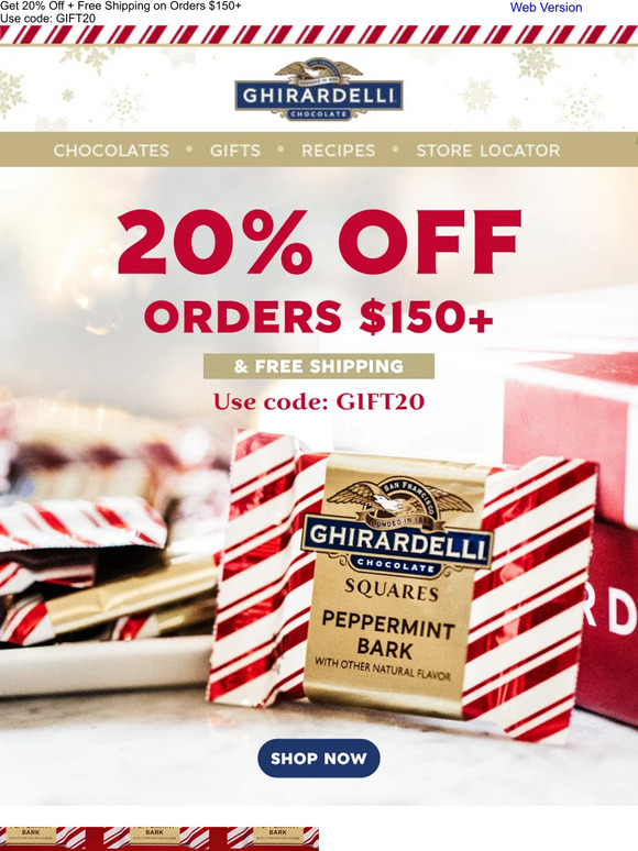 ❤🤍 Celebrate National Peppermint Bark Day with 20% Off