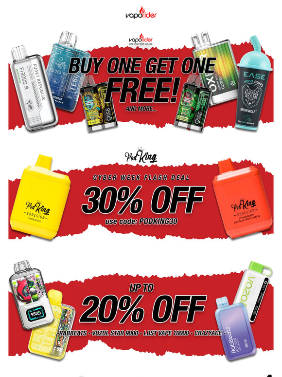 ONLY 3 DAYS LEFT OF CYBER WEEK DEALS