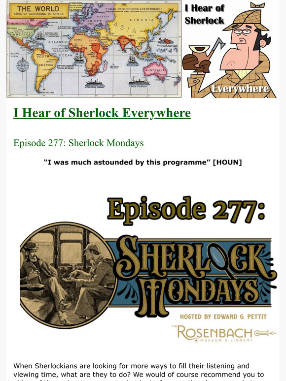 I Hear Of Sherlock Everywhere Episode 277 Sherlock Mondays Milled I Hear Of Sherlock Everywhere Episode 277 Sherlock Mondays Milled