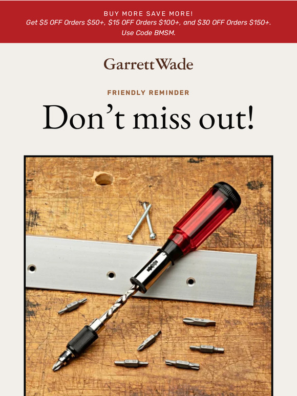 Don't miss out!