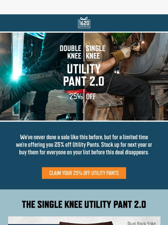 Single Knee Utility Pant 2.0