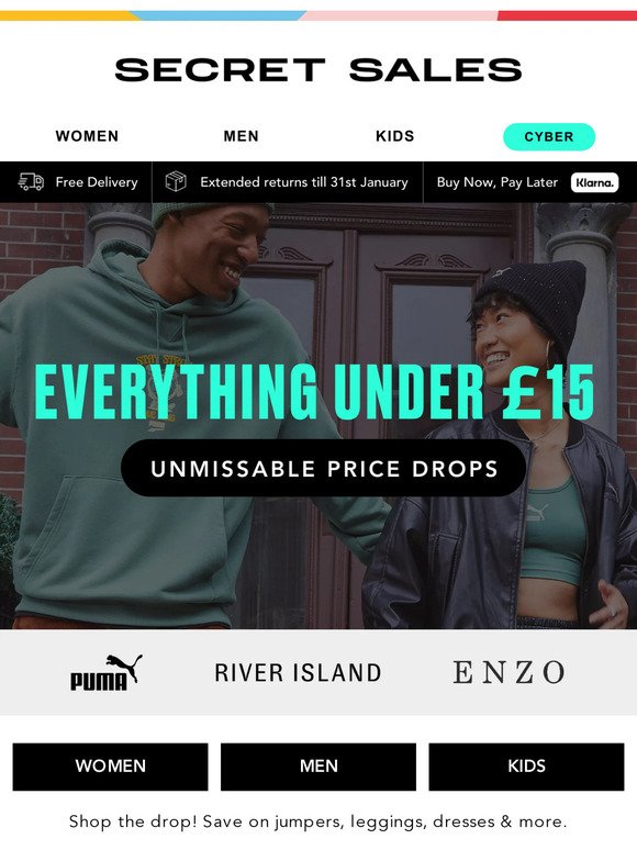 EVERYTHING UNDER £15! River Island, PUMA, Sosandar, Nike...