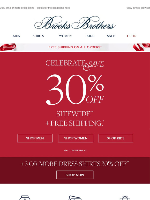 Friday night PSA: 30% off sitewide + free shipping