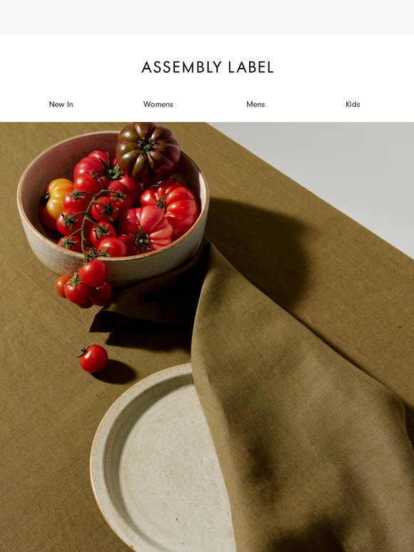 Assembly Label: New Ceramic Tableware | Milled