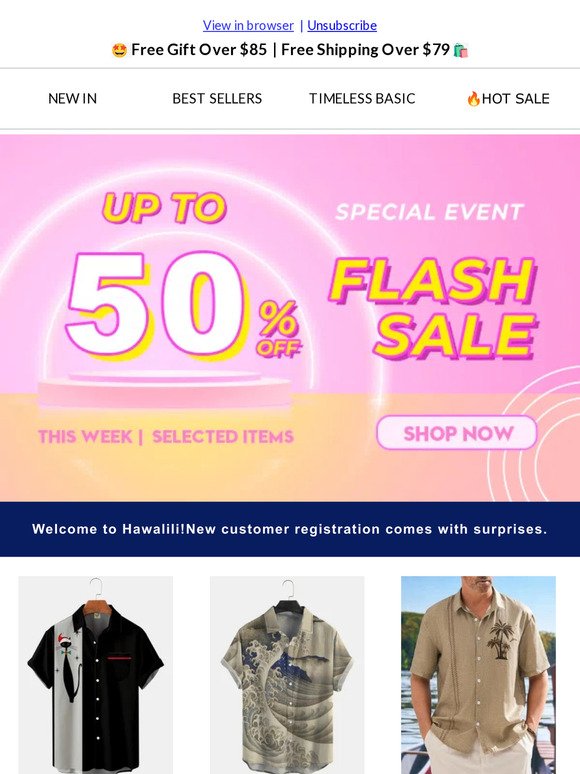 Get 50% Off on Select Items