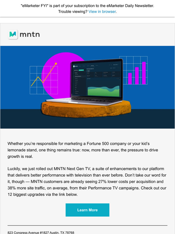 Insider Intelligence Upgrade Your Performance Introducing MNTN Next