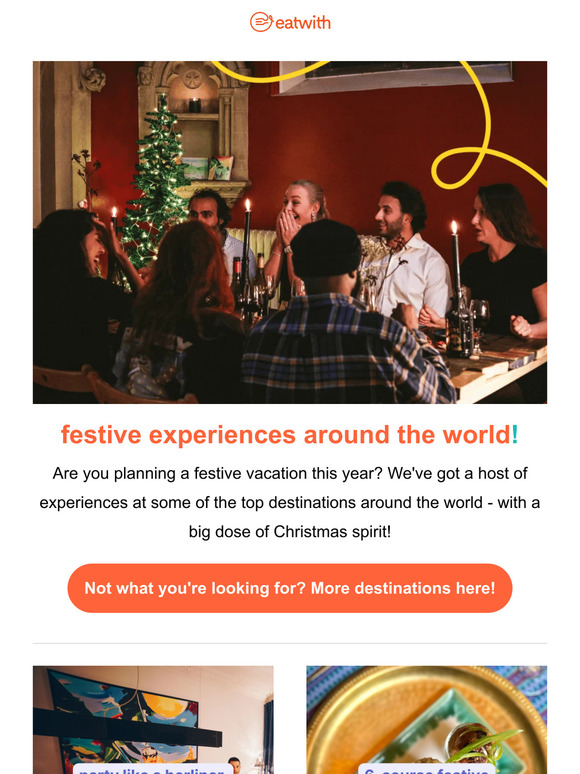 Festive experiences around the world 🎄