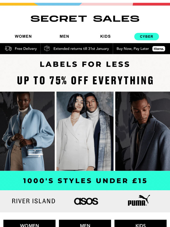 Quick! Limited time offers - Up to 75% off GANT, Topshop, Sosandar, adidas...