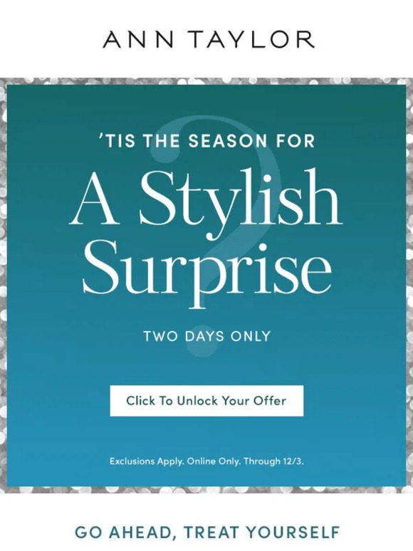 A Surprise Offer With Your Name On It