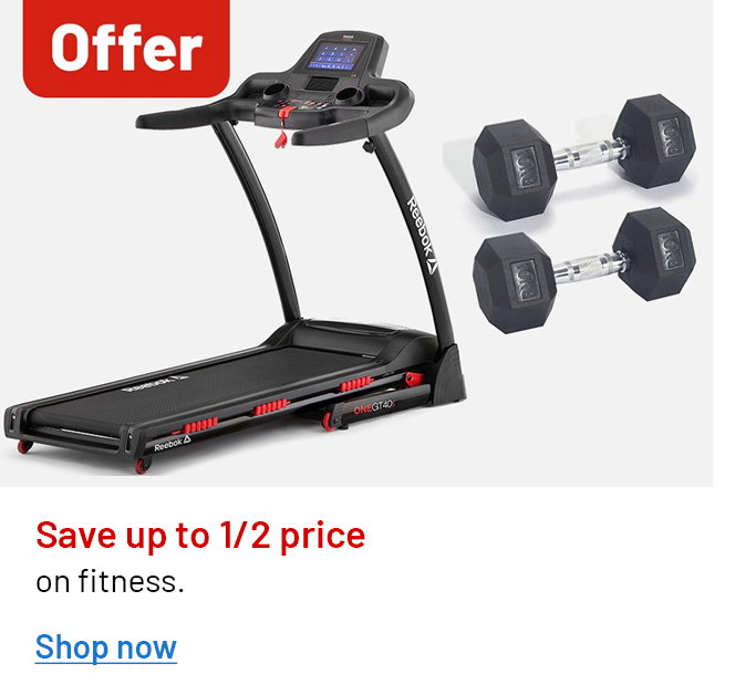 Save up to half price on fitness