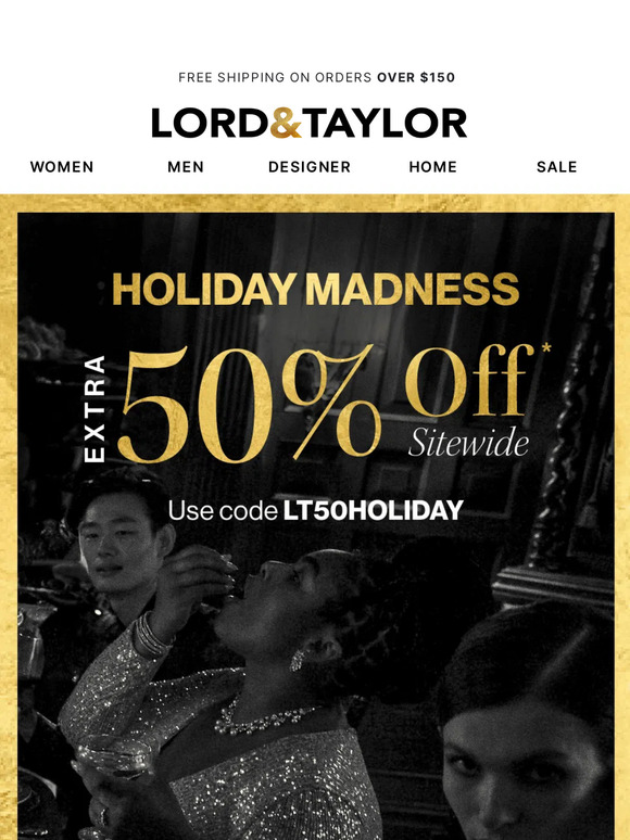 Extra 50% off of all things HOLIDAY!