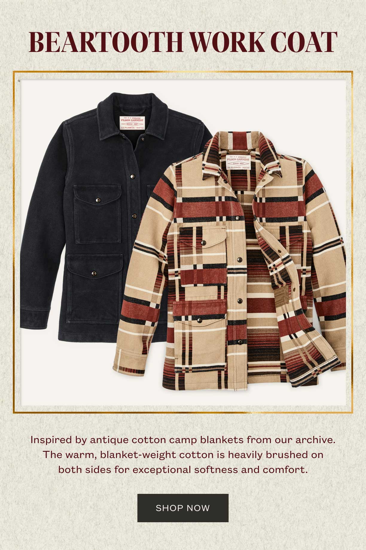 Filson Women s Trapper Coat Now Available Milled