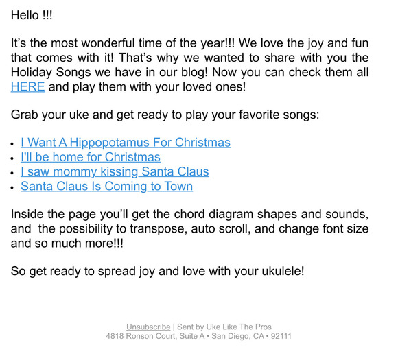 Let’s Play some Holiday Songs!