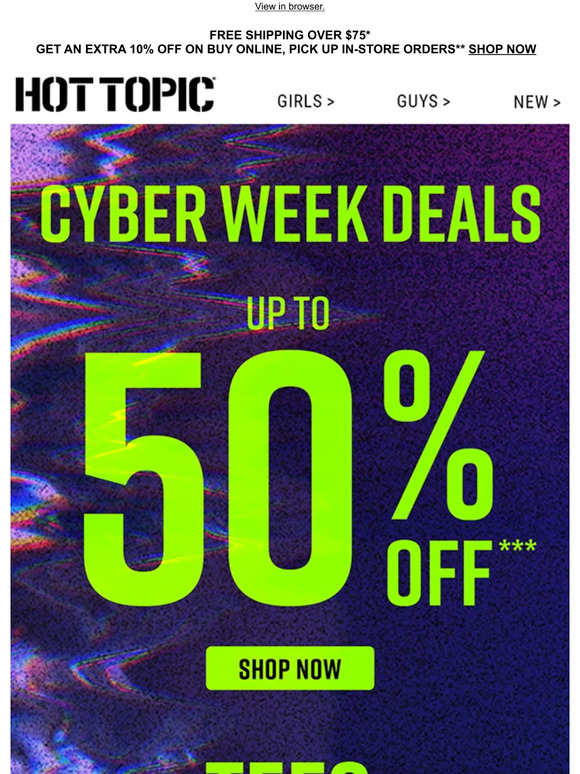 ❕ Up to 50% Off ❕ Grab these Cyber Week Deals NOW