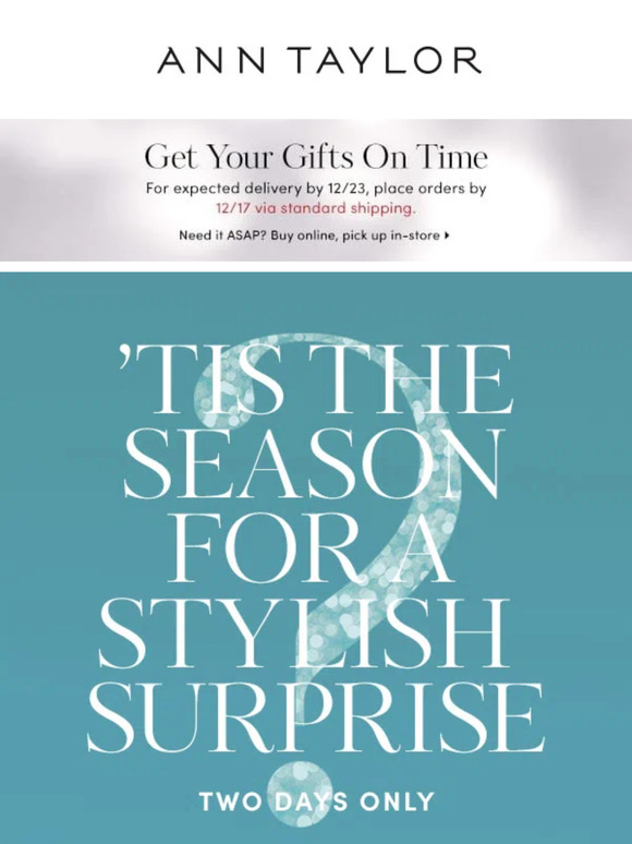 Your Surprise Offer Has Arrived