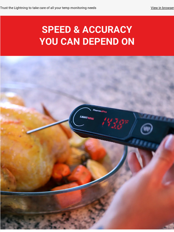 ThermoPro Get Precise Temps for Perfect Meals Milled