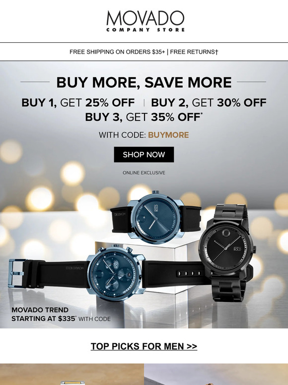Time to save! Take up to 35% MORE off
