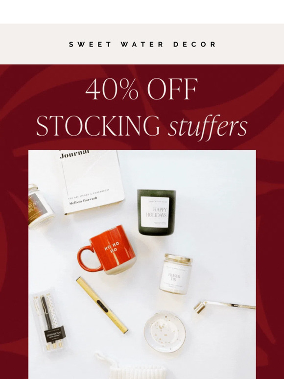 40% OFF Stocking Stuffers 🚨 TODAY only!