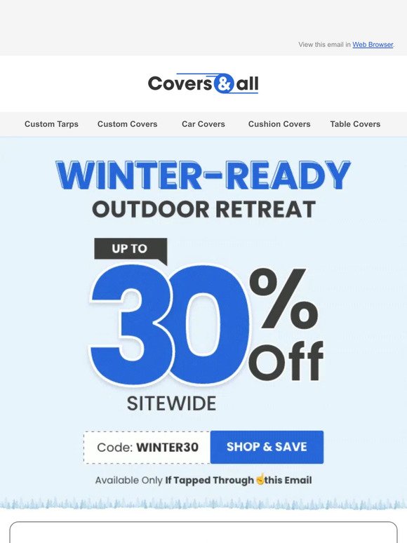 Winter Ready Patio? Everything You Need on SALE💸