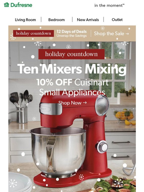🥧 Ten Mixers Mixing (10% OFF Cuisinart Small Appliances)