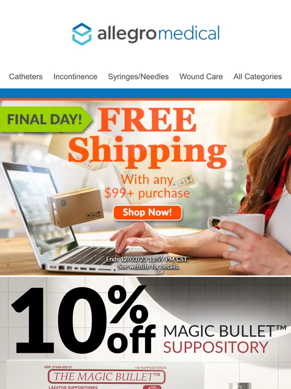 Laugh in the Face of Constipation 10% Off Magic Bullet Inside!