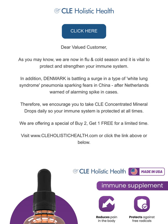 CLE Holistic Health - FLU & COLD SEASON