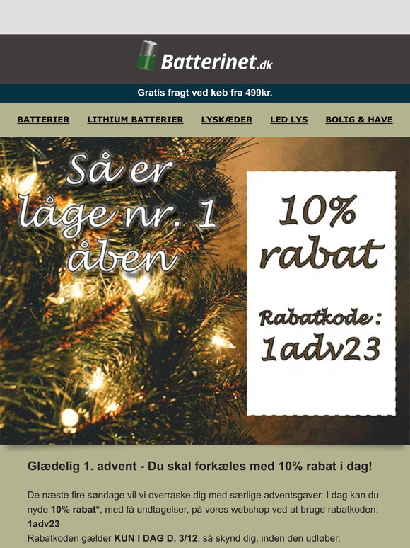 🎄1. advent = Gavetid + Gode tilbud