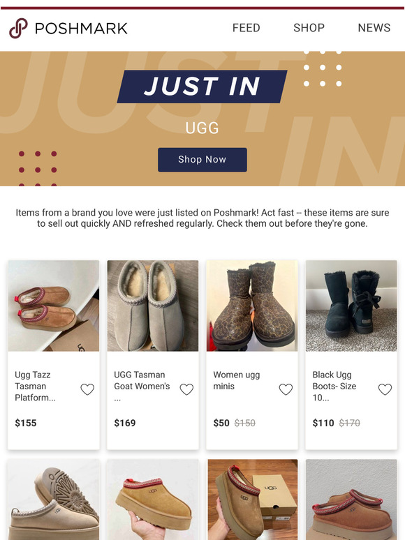 Just In: UGG at up to 70% off