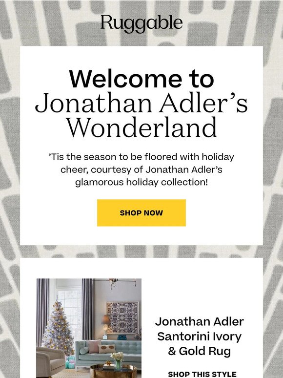 NEW Jonathan Adler Holiday Rugs! ☃️