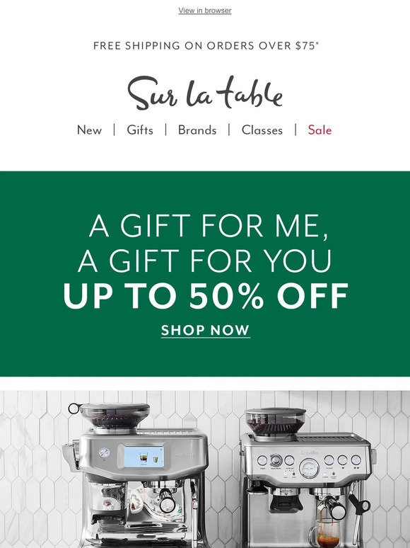 💌 Up to $300 off Breville.