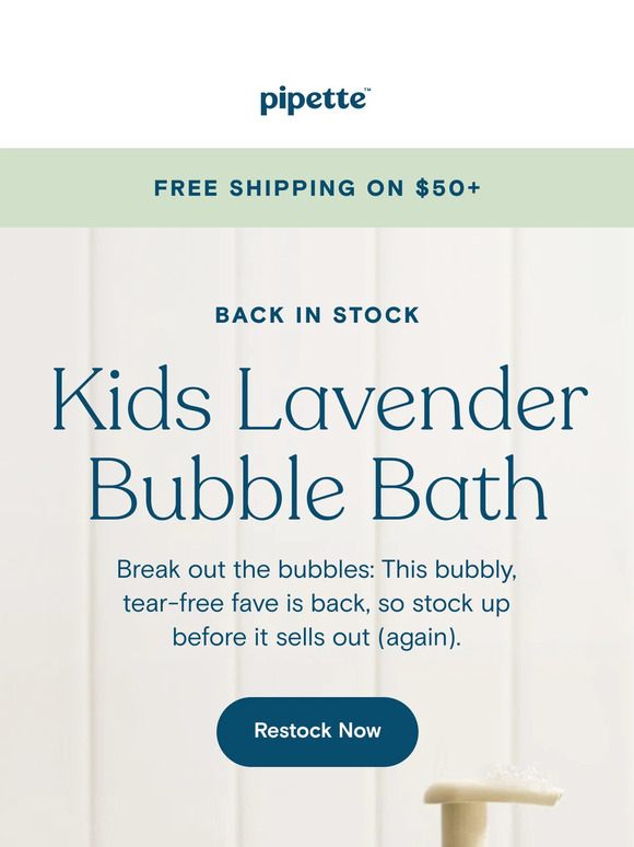 This Kids Bubble Bath aroma is back in stock!
