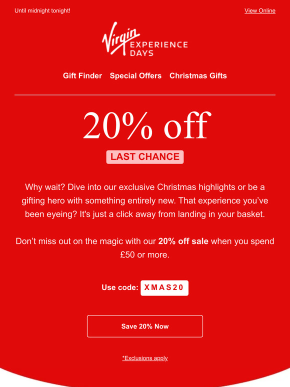 Merry and Bright Savings with 20% Off