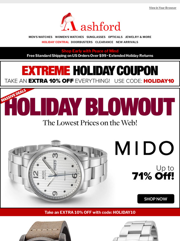 Ashford shop watches coupon