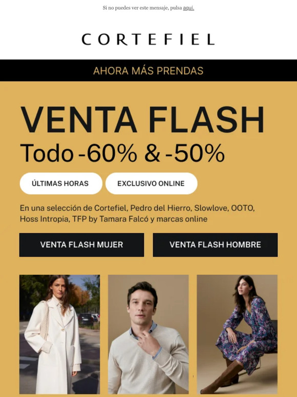 ¡Última llamada! ☎️ TODO -60% & -50%  ¡VENTA FLASH exclusiva online!