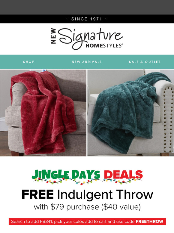 New Signature Homestyles First Look Jingle Days Deals🎄 Milled