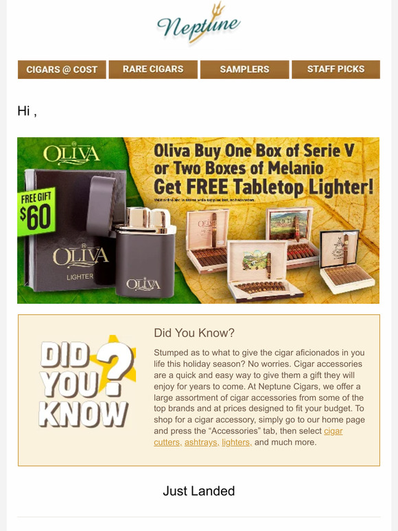 Oliva Tabletop Lighter with Boxes of Oliva Serie V