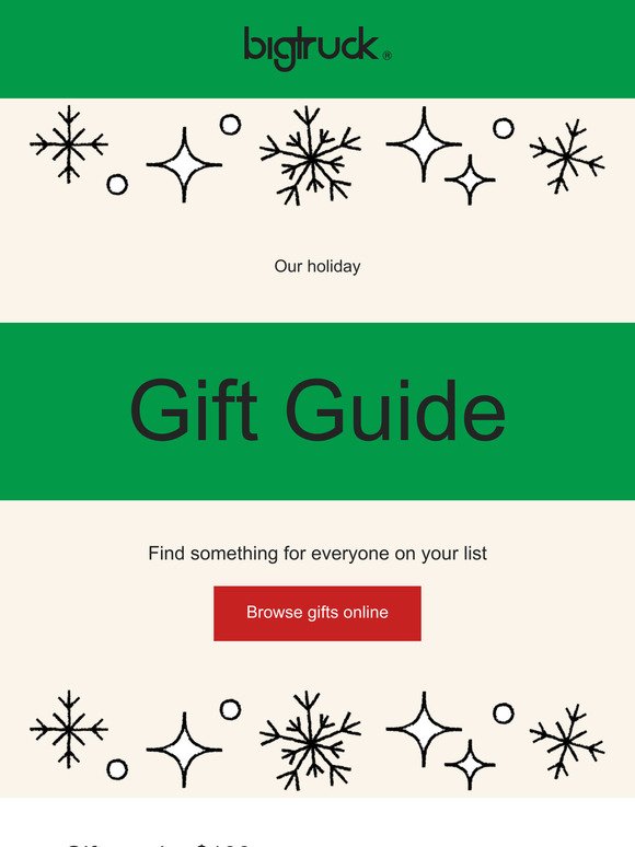 Holiday Gift Guide from bigtruck®