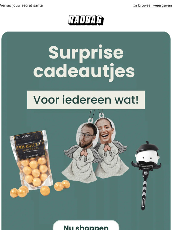 🎅 Het perfecte surprise cadeau