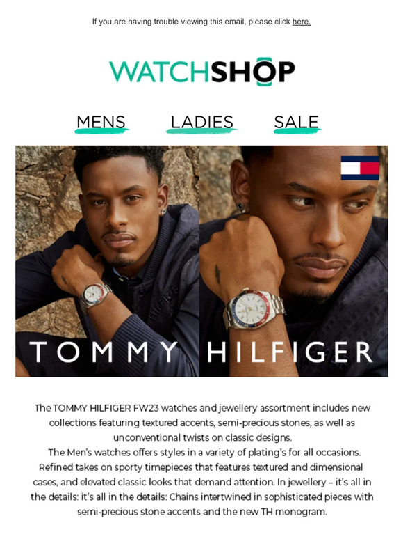 Discover Tommy Hilfiger Watches and Jewellery FW23