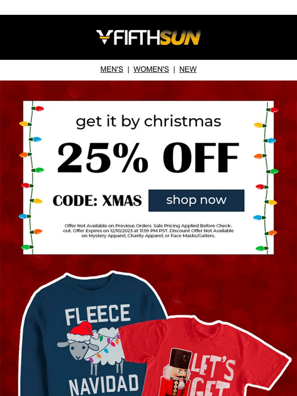 Get it By Christmas! 25% Off. 🎄