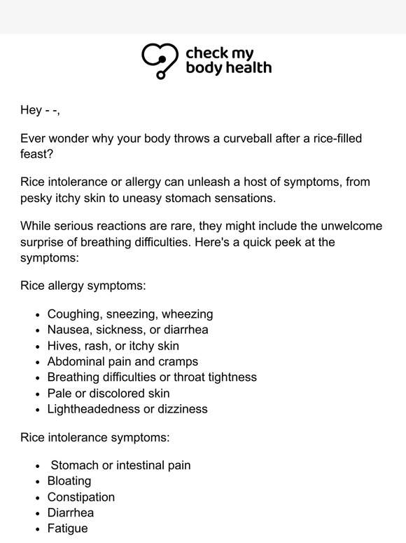 Check My Body Health Australia Uncovering the truth about rice