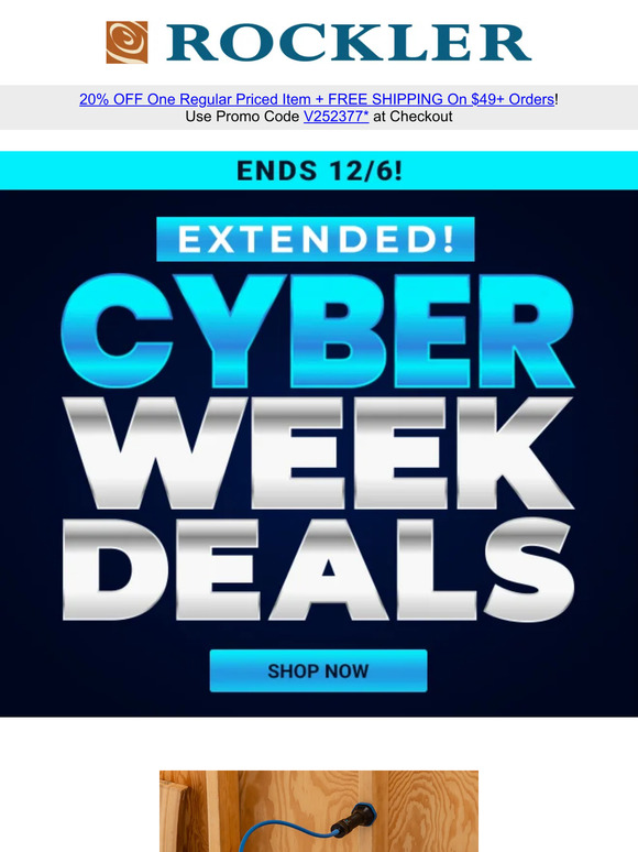 Cyber Week Extended + 20% Off One Regular Priced Item!